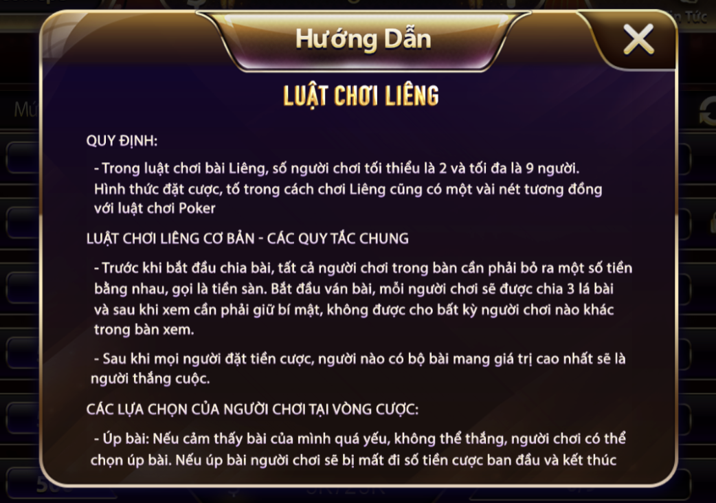 Tìm hiểu và nắm bắt quy luật chơi game bài đổi thưởng Liêng Sunwin