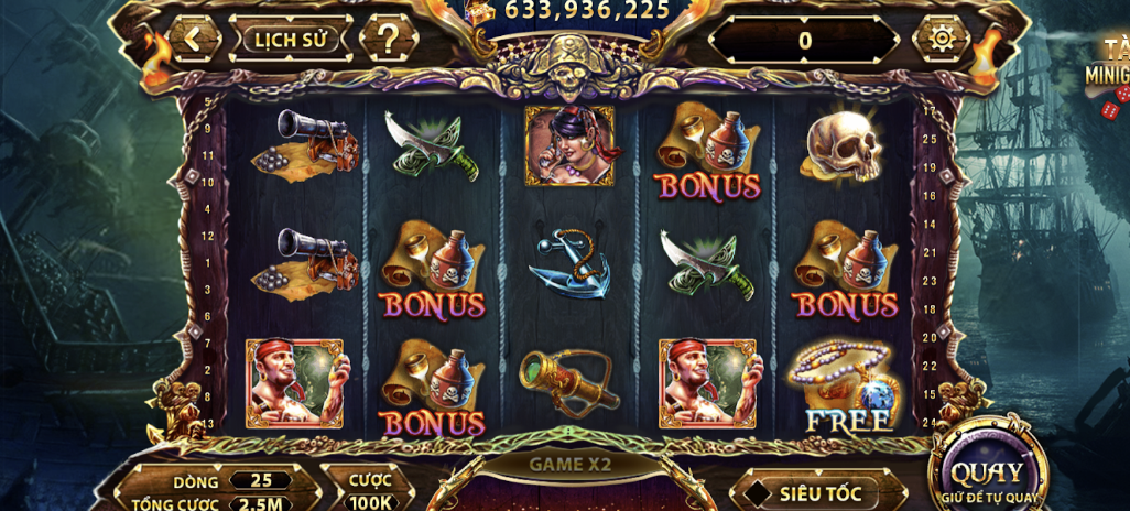 Mẹo chơi game bai doi thuong Pirate King tại Gemwin cực cháy