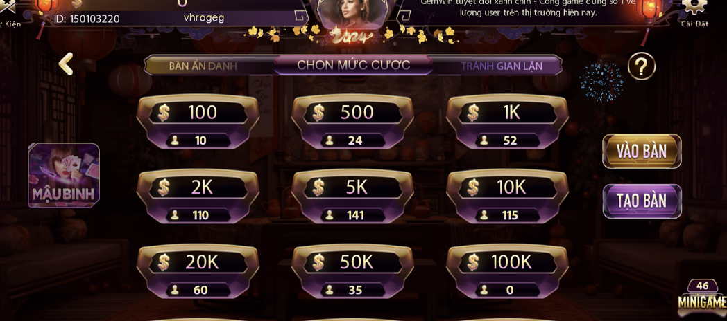 Bí quyết chơi game bài đổi thưởng uy tín Gemwin săn khuyến mãi