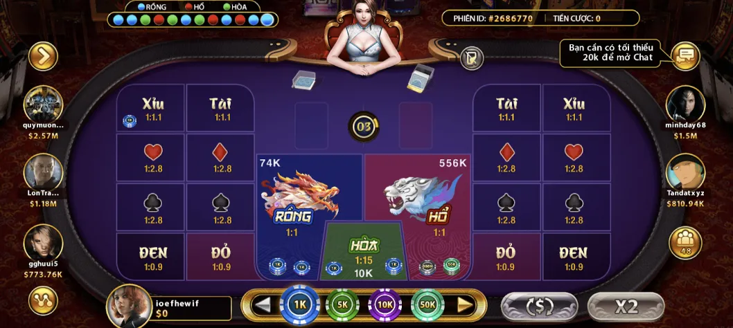 Game bài đổi thưởng Rồng hổ tại Five88 có gì hay và thú vị?